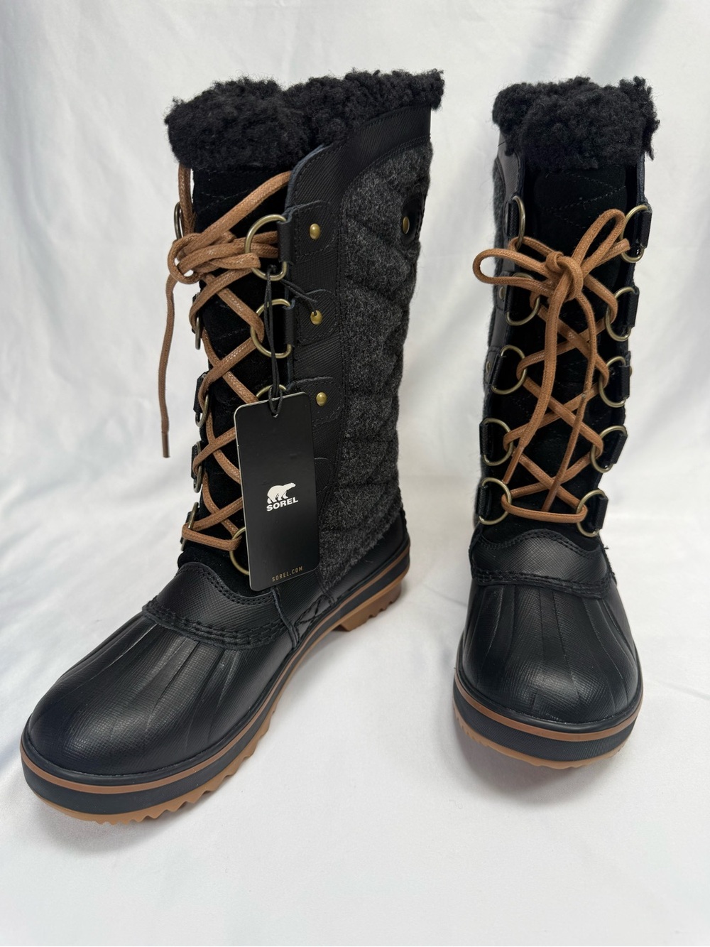NEW Sorel Tofino II Womens Waterproof Winter Boots Black Gum Size 5 Retail $190